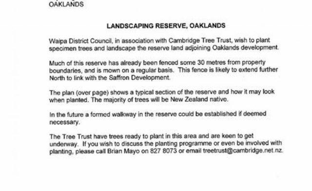 Council&#039;s letter. Cambridge Tree Trust